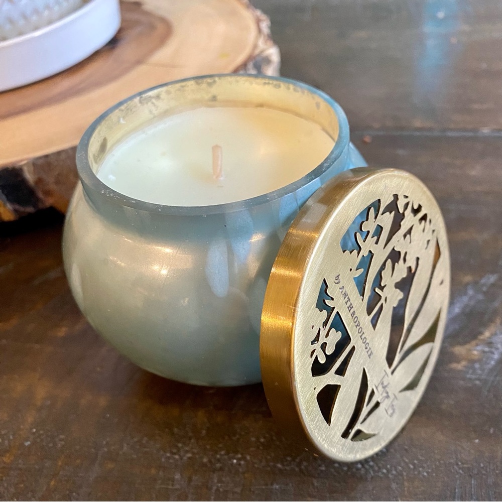 ANTHROPOLOGIE Aurelie Glass Jar Candle